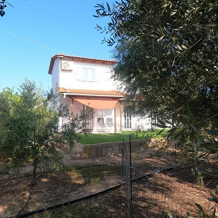 Spiti Ostria Villa Aigio Bagian luar foto